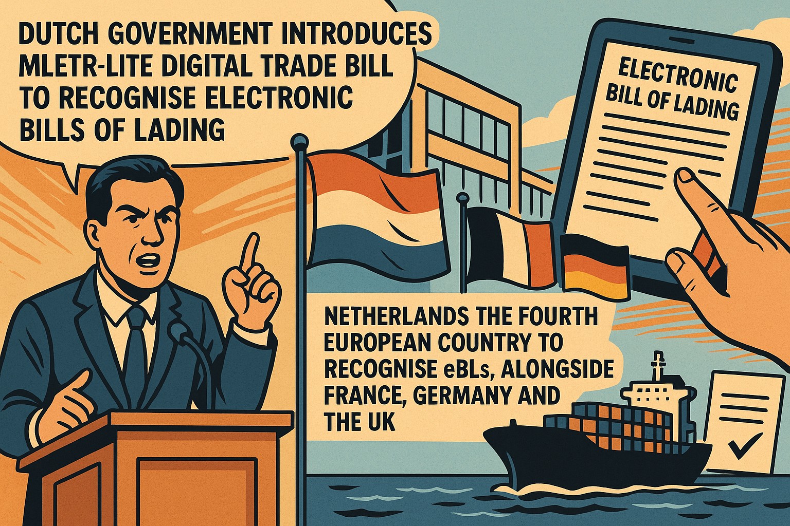 Dutch Government Introduces MLETR-Lite Digital Trade Bill to Recognise Electronic Bills of Lading