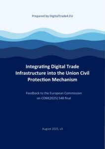 Integrating Digital Trade Infrastructure into the Union Civil Protection Mechanism