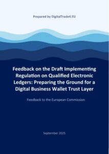 Feedback on the Draft Implementing Regulation on Qualified Electronic Ledgers: Preparing the Ground for a Digital Business Wallet Trust Layer
